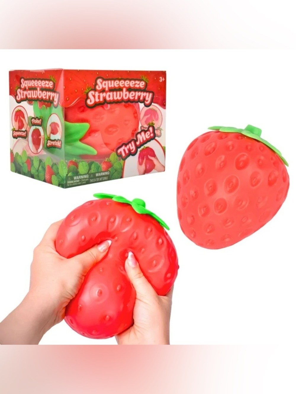 Soft Squishy Strawberry 🍓 - Red